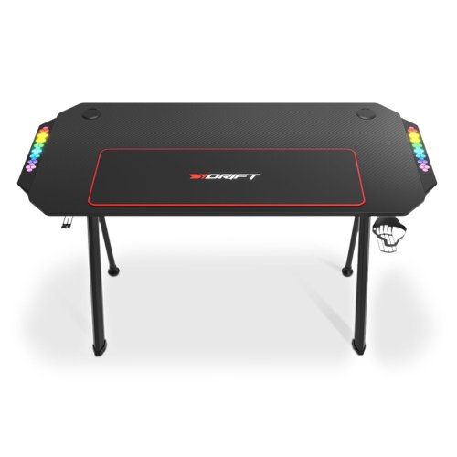 Skrivbord DRIFT DRDZ175RGB Svart 120 x 60 cm