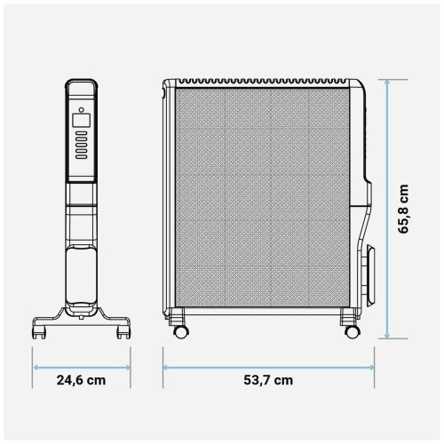 Vrmeelement Universal Blue 4020B UCRM9004 Svart 2000 W