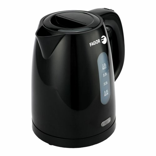 Vattenkokare Fagor teya noir 2200 W 1 L Svart Rostfritt stl Pla