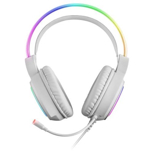 Hrlurar med mikrofon Gaming Mars Gaming MHRGBW Vit