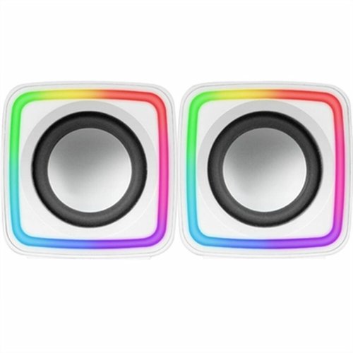 PC-hgtalare Mars Gaming MSCUBEW 8W Vit 4 W