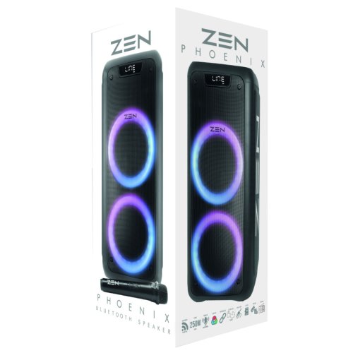 Brbar Bluetooth Hgtalare ZEN PHOENIX Svart 350 W