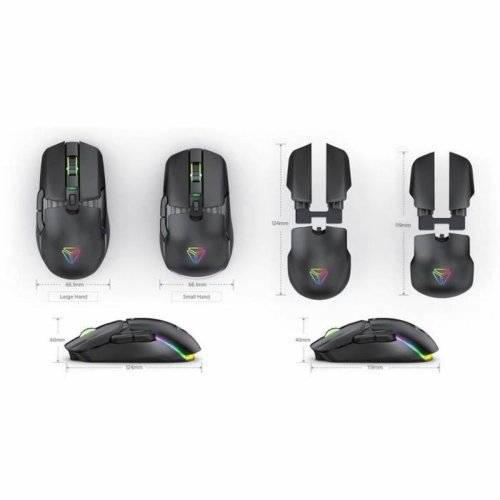 Mus Yenkee MARKSMAN - YMS 3600BK Svart 3600 DPI