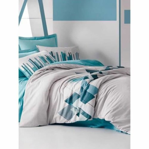 Tckslagsset Bl Vit 220 x 240 cm