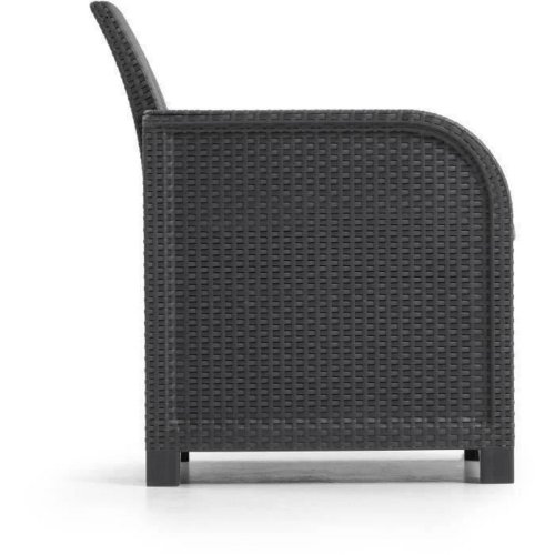 Trdgrdssoffa Allibert by KETER San Remo syntetisk rattan Mrkg