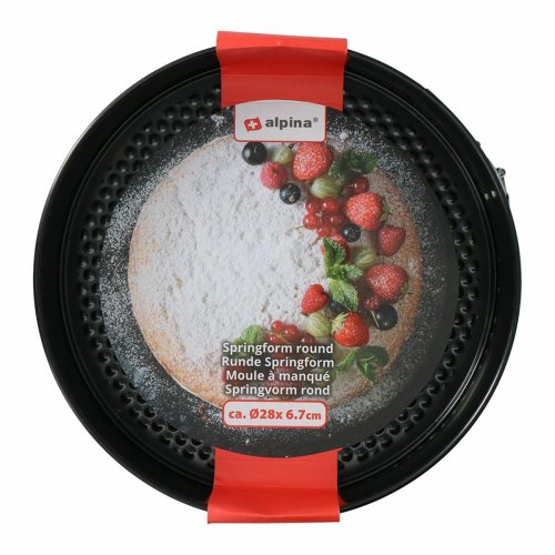 Kakform Alpina Slirsker Rund Svart Stl  28 x 6,7 cm