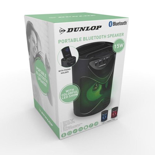 Bluetooth Hgtalare Dunlop TWS 15 W Svart USB