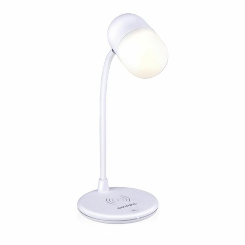 LED-lampa med hgtalare och trdls laddare Grundig Vit 10 W 50