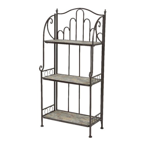 Bokhylla Stuttgart Brun Metall 58 x 32 x 125 cm
