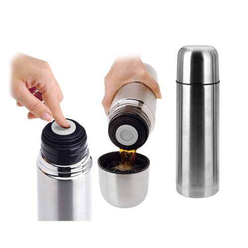 Termos med dispenser Excellent Houseware Rostfritt stl (1 L)