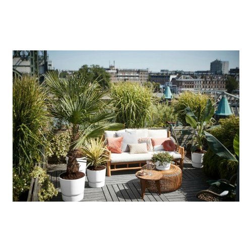 Kruka Elho 0464344715000 Vit Rund