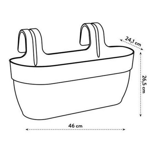 Kruka Elho Antracitgr 24 x 46 x 26,5 cm
