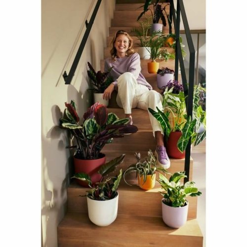 Kruka Elho Vit Plast Rund