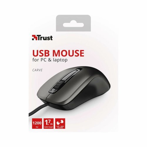 Optisk Mus Trust 23733 Svart