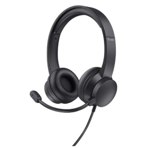 Hrlurar med Mikrofon Trust HS-150 Svart