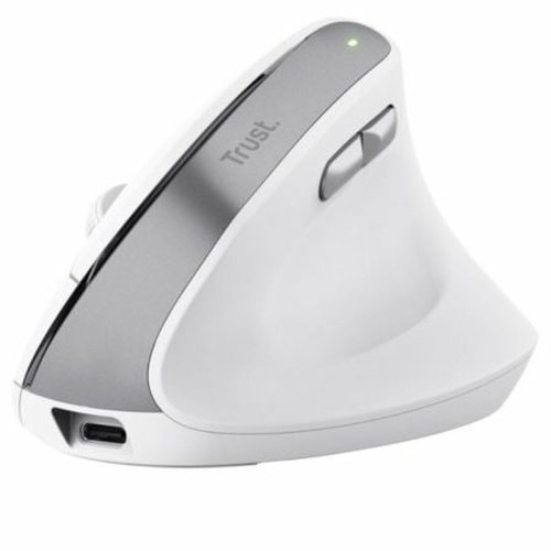Optisk Mus Ergonomisk Trust 25398 Vit 2400 dpi