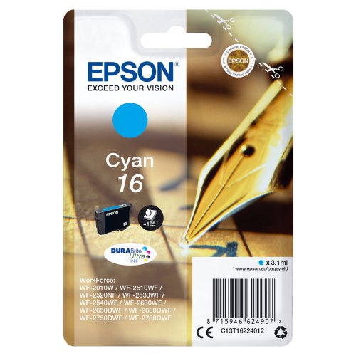Original Blckpatron Epson C13T16224012 Turkos
