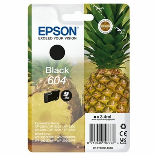 Original Bl�ckpatron Epson 604 Svart