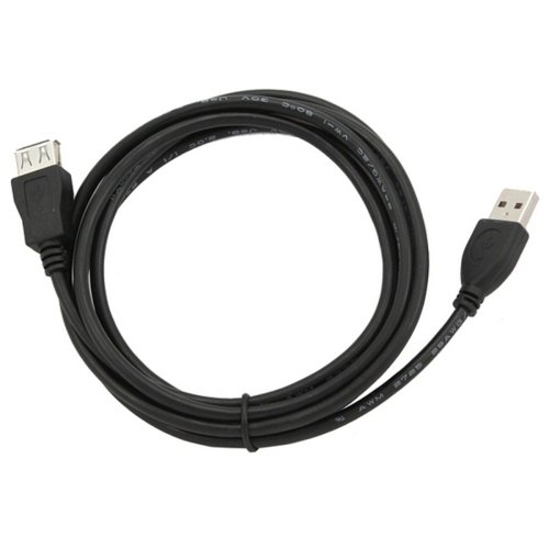 Skarvsladd USB GEMBIRD 1.8m USB 2.0 A M/FM (1,8 m) Svart 1,8 m