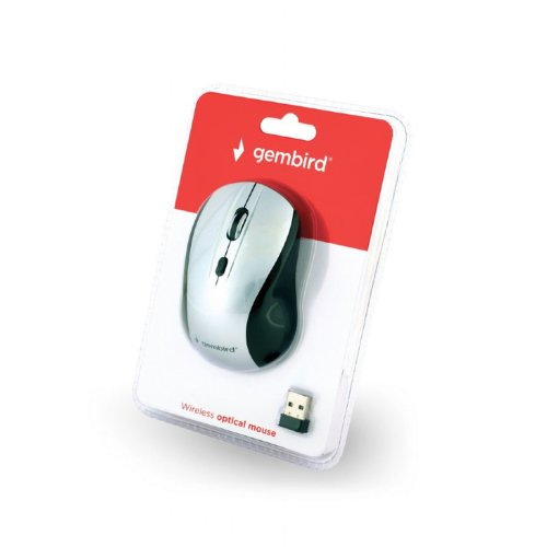 Trdls Mus GEMBIRD MUSW-4B-02-BS Vit Svart/Silvrig (1 antal)