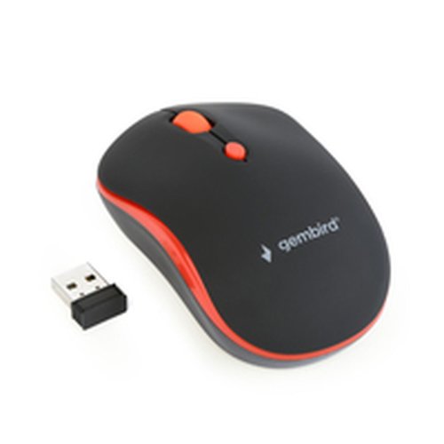 Trdls Mus GEMBIRD MUSW-4B-03-R Svart/Rd (1 antal)