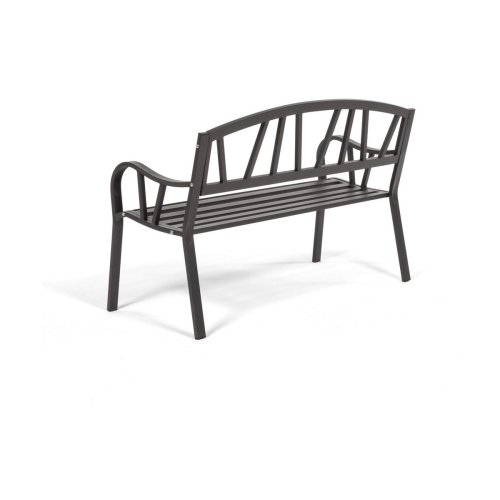 Bnk med ryggstd Antracitgr Jrn (123 X 53 X 86 cm)