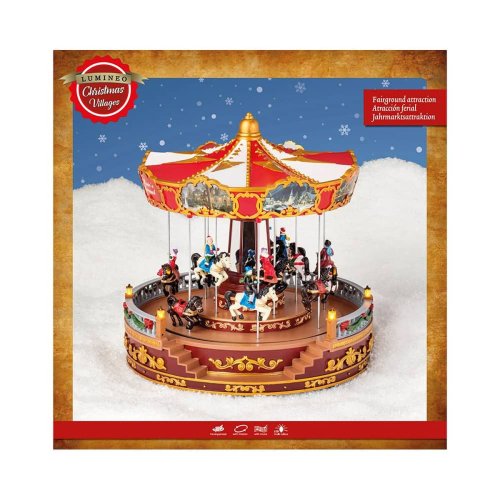 Karusell med hstar Lumineo 31 x 31 x 28 cm
