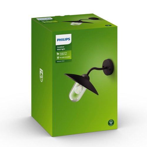 Vgglykta Philips 0164330PN Extern Svart Aluminium 60 W E27