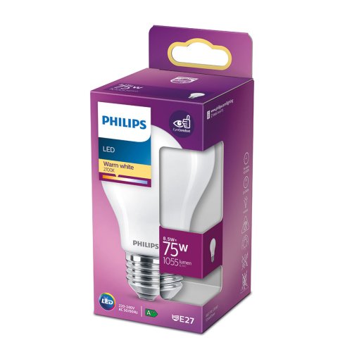 LED-lampa Philips  6,6 x 10,4 cm E 8,5 W E27 1055 lm  6 x 10,4
