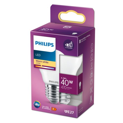 Sfrisk LED-lampa Philips Classic 40 W F