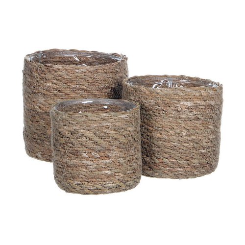 Korgset Mica Decorations 3 Delar Brun vide