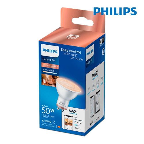 Dikroisk LED-lampa Philips Wiz Vit F 4,7 W GU10 345 Lm (2700 K)