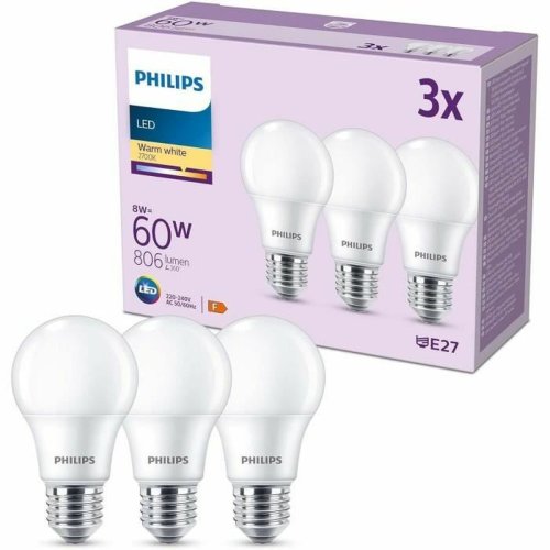 Sjlvlysande ledning Philips E27 F 8 W 60 W (2700 K)