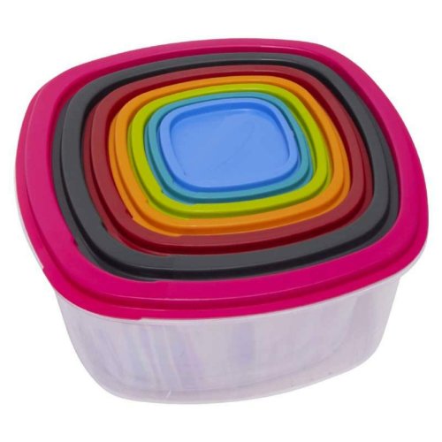 Set med stapelbara, hermetiskt frslutna, matldor Excellent Hou