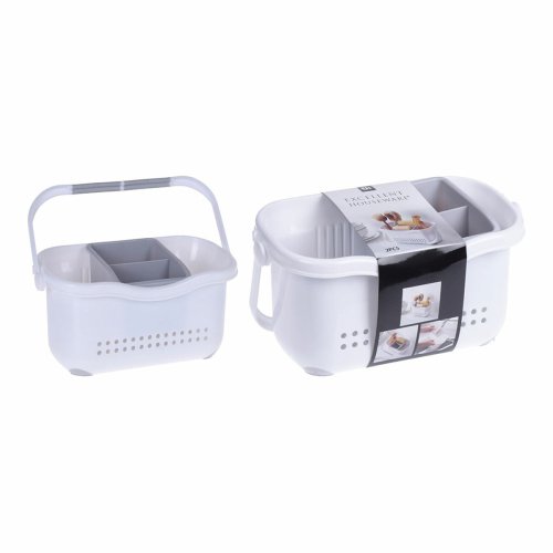 Bestickhllare Excellent Houseware Vit 23 x 12,5 x 12 cm