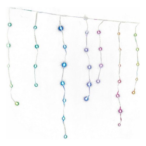 Gardinbelysning med LED Icicle Multicolour (300 x 70 cm)