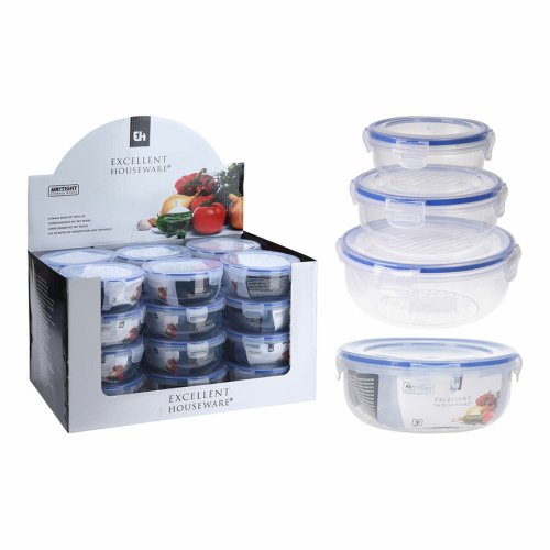 Lunchldor, set Excellent Houseware 024000670 Plast Rund 400 ml