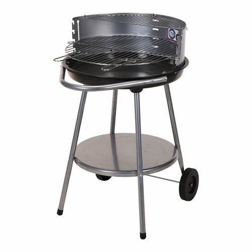 Kolgrill med hjul Grill Svart  51 cm