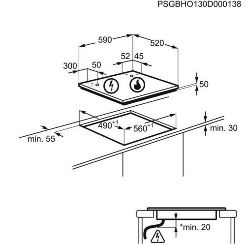 Induktionshll Samsung NZ64M3NM1BB 60 cm 7200 W