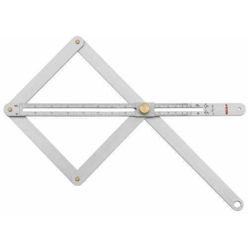 Rtvinklig linjal SOLA Aluminium 170 x 380 mm