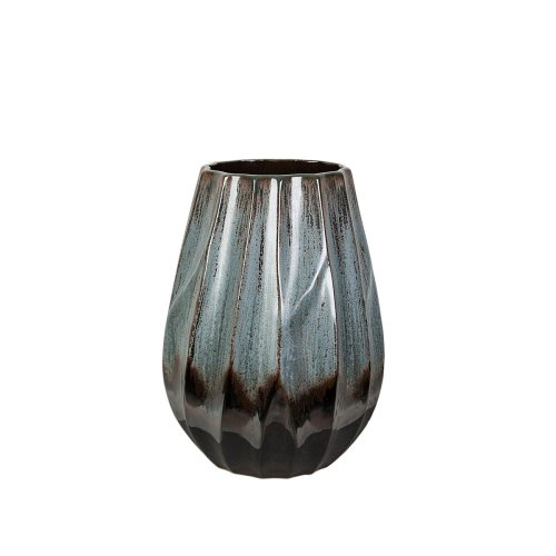 Vas Romimex Bl Svart Bl/Svart Keramik 23 x 28 x 23 cm