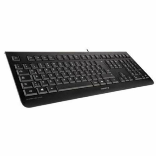Franskt Tangentbord Cherry Qwerty Spanska Svart