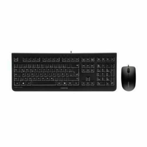 Tangentbord och Mus Cherry JD-0800ES-2 Svart Qwerty Spanska