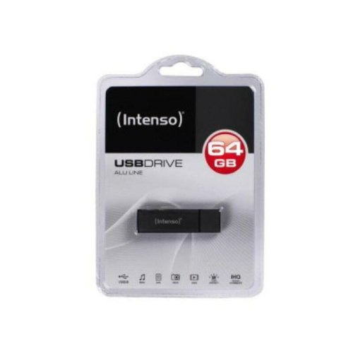 USB-minne och Micro-USB INTENSO ALU LINE 64 GB Antracitgr 64 GB