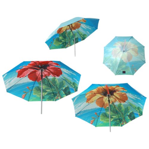Parasoll  200 cm SPF50+ Blomster