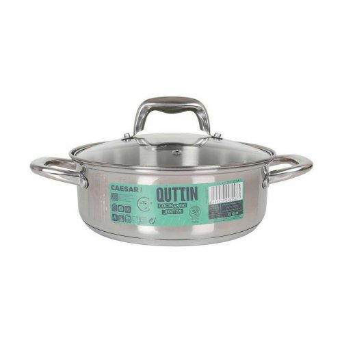 Kastrull med glaslock Quttin Caesar Stl  22 x 8 cm (6 antal)