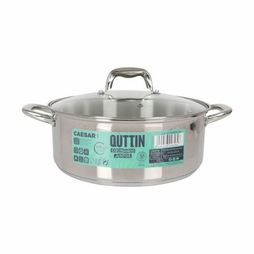 Kastrull med glaslock Quttin Caesar Stl  28 x 11 cm (4 antal)