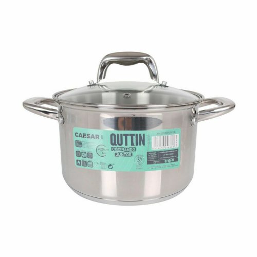 Kastrull med glaslock Quttin Caesar Stl  20 x 13,5 cm (6 antal
