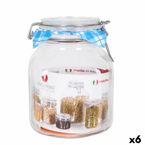 Burk Borgonovo Hermetisk Transparent Glas 2L 13 x 13 x 17,5 cm (