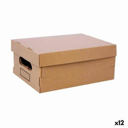 Frvaringslda med lock Confortime Papp 30 x 22,5 x 12,5 cm (12